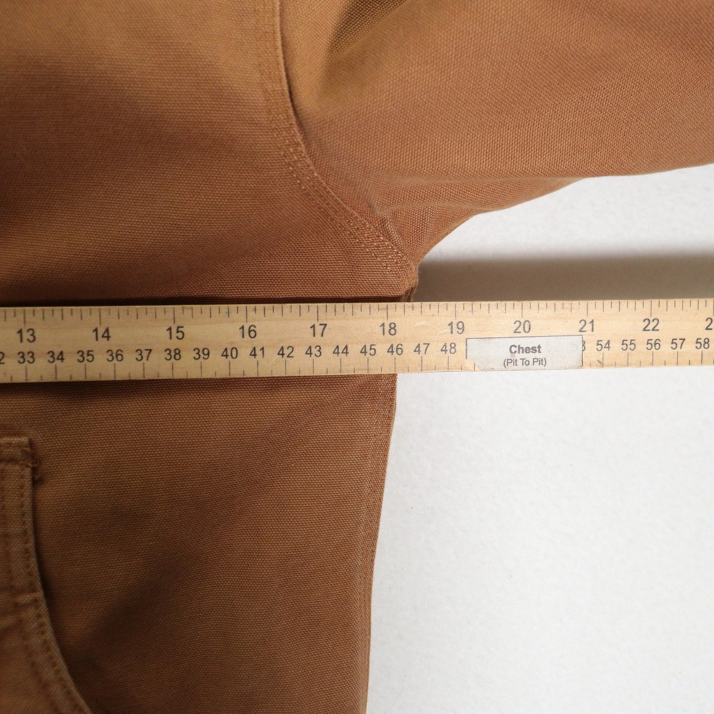 Carhartt Kids Jacket Insulated Hooded Canvas Workwear Brown Cotton Kids M 10-12 - Picture 9 of 9